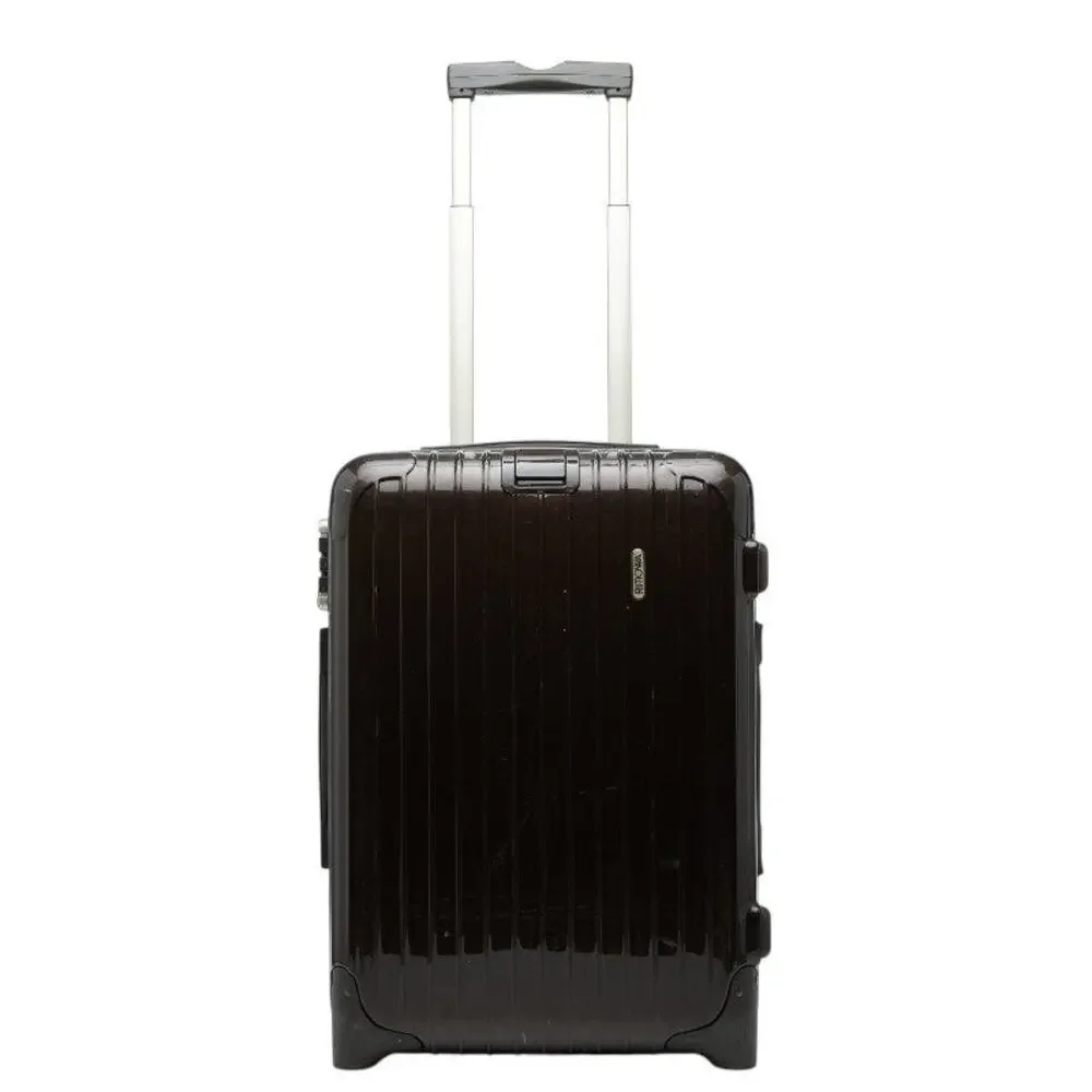 Rimowa Salsa Deluxe 2-Wheel Carry-On Suitcase Brown Polycarbonate